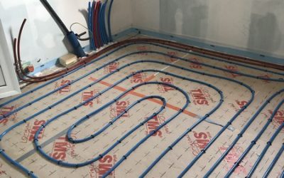 Pose de plancher chauffant