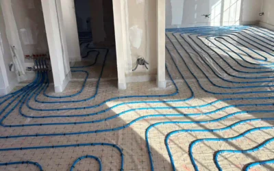 Réalisation d’un plancher chauffant hydraulique en rénovation à Divonne
