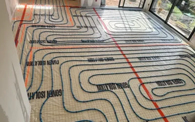 Installation d’un plancher chauffant hydraulique à Valserhône