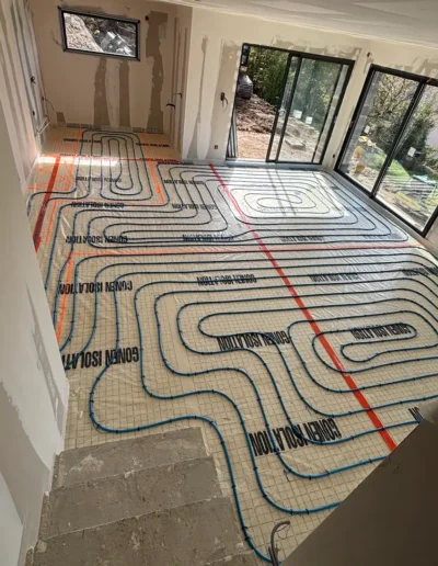 pose plancher chauffant