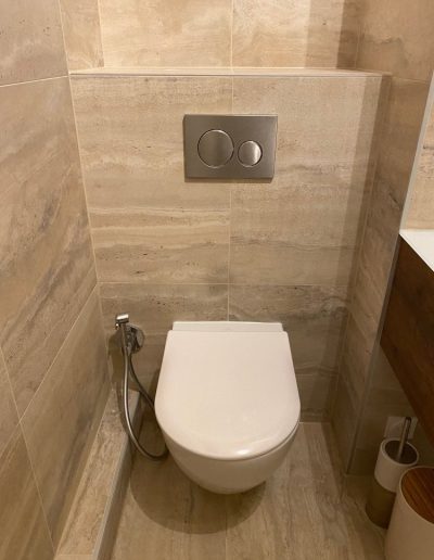 rénovation salle de bain sur-mesure wc suspendu