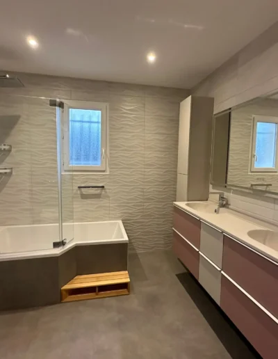 Transformation salle de bain cessy